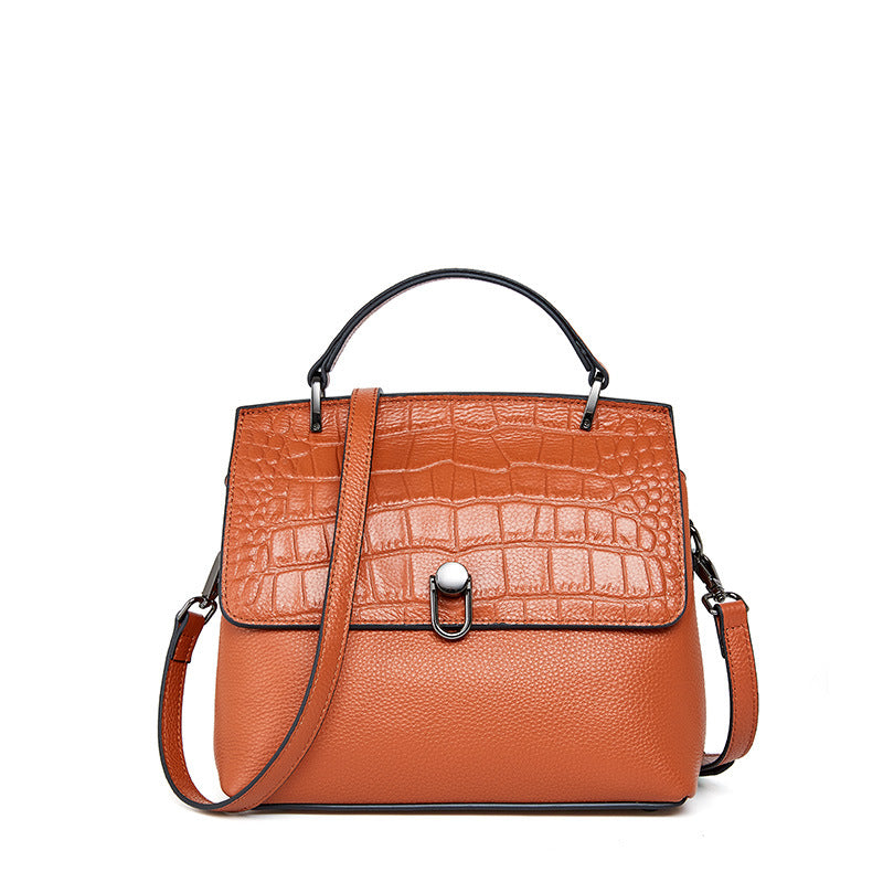 All-match Leather Women's Bag Pattern Messenger Bag