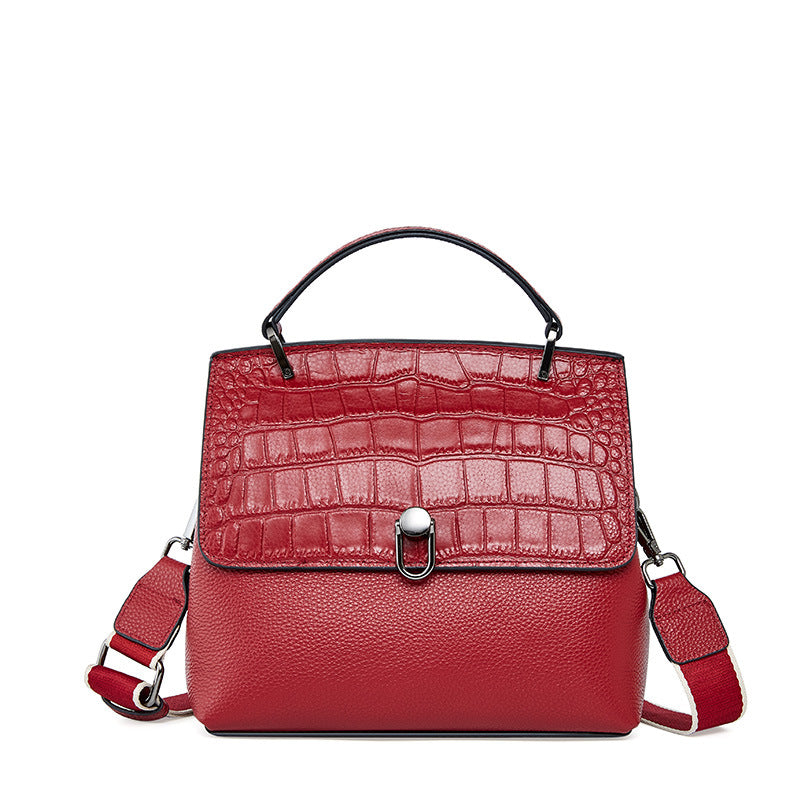 All-match Leather Women's Bag Pattern Messenger Bag