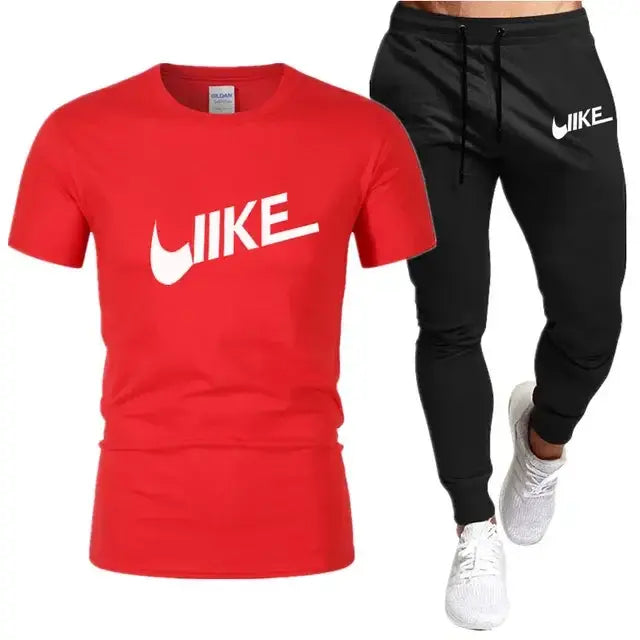 Men's Shirt Tracksuit Two Pieces sportwear Sets
