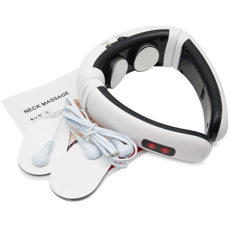 Electric neck massager with far infrared thermal pain relief tool