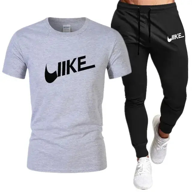 Men's Shirt Tracksuit Two Pieces sportwear Sets