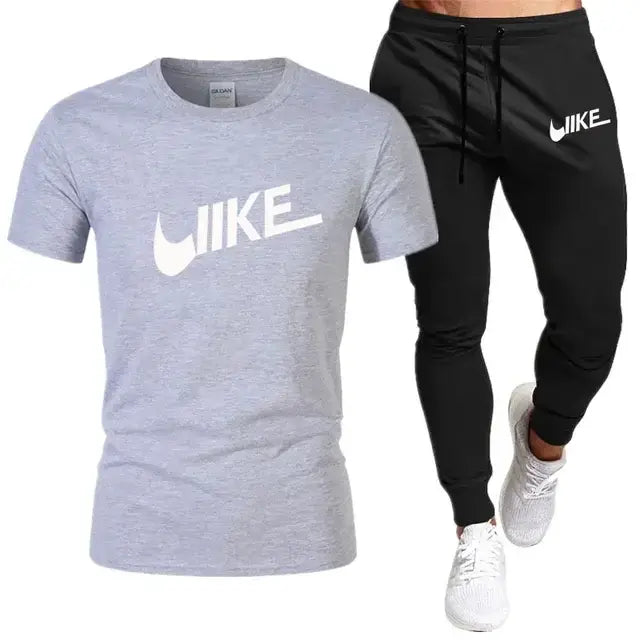 Men's Shirt Tracksuit Two Pieces sportwear Sets