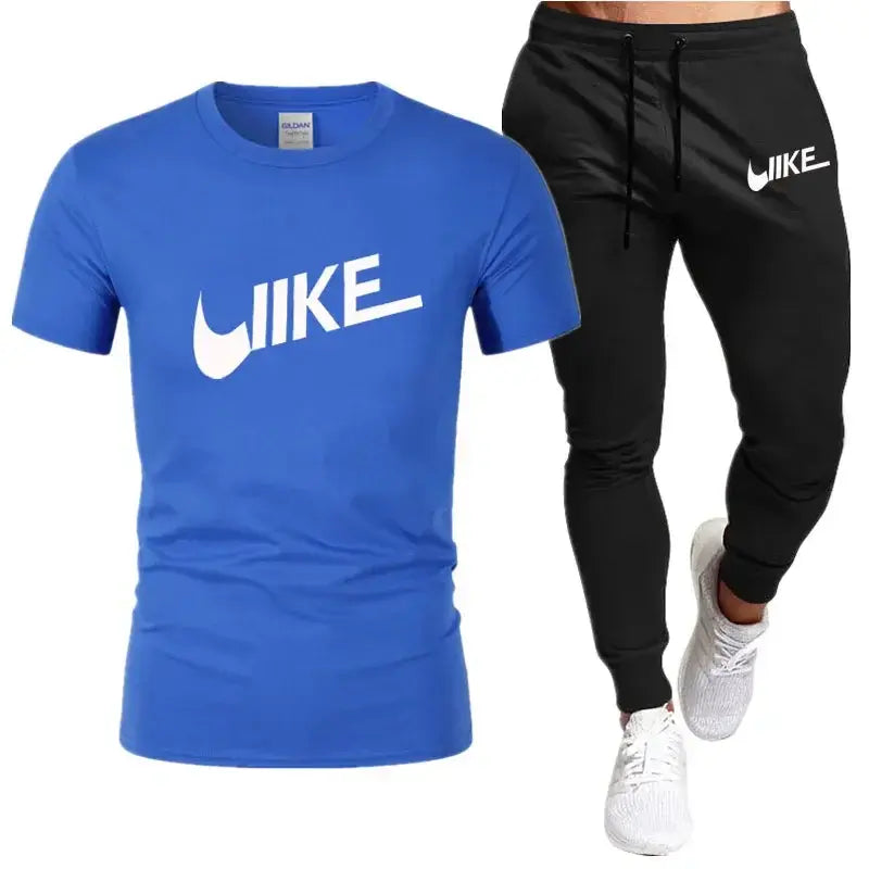 Men's Shirt Tracksuit Two Pieces sportwear Sets