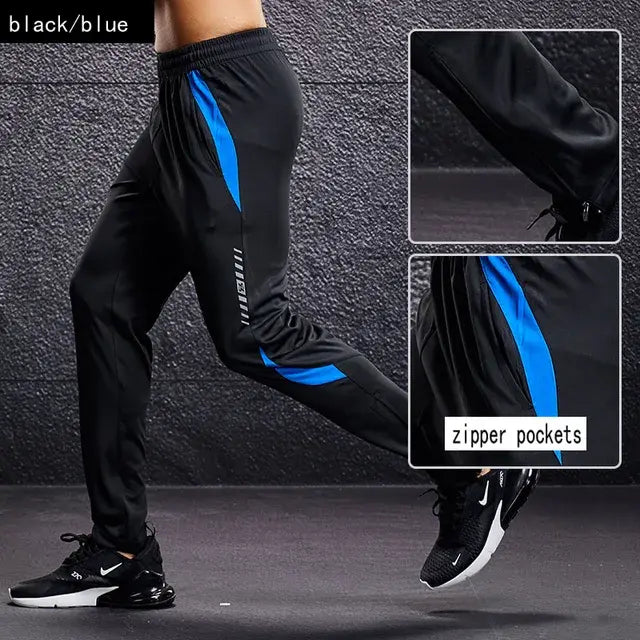 Men Sport Pants With Zipper Pockets