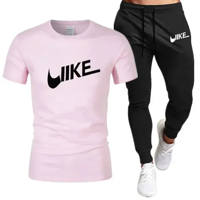 Men's Shirt Tracksuit Two Pieces sportwear Sets