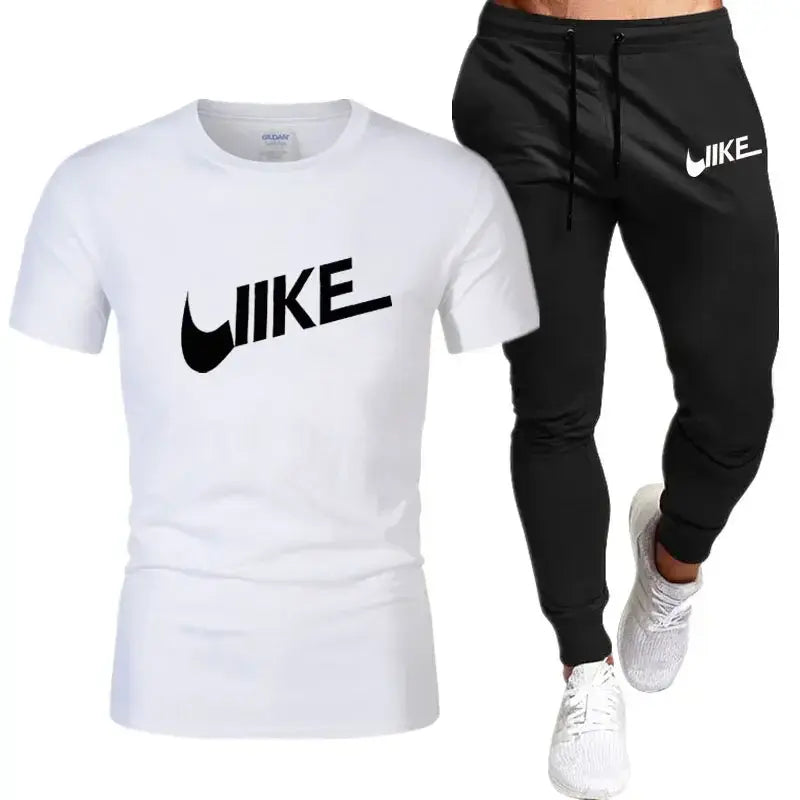 Men's Shirt Tracksuit Two Pieces sportwear Sets