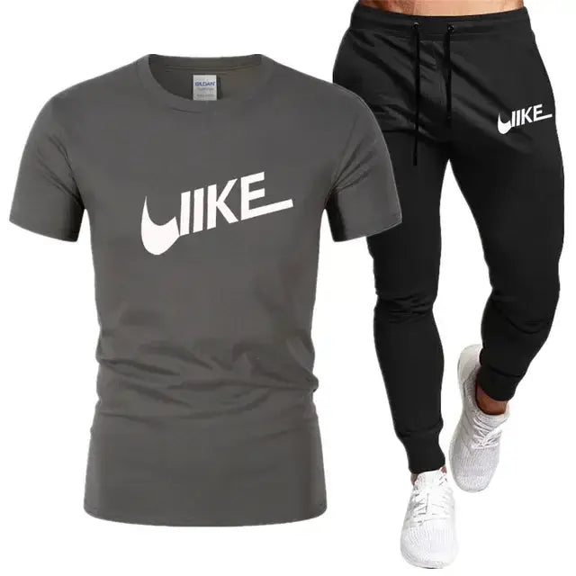 Men's Shirt Tracksuit Two Pieces sportwear Sets