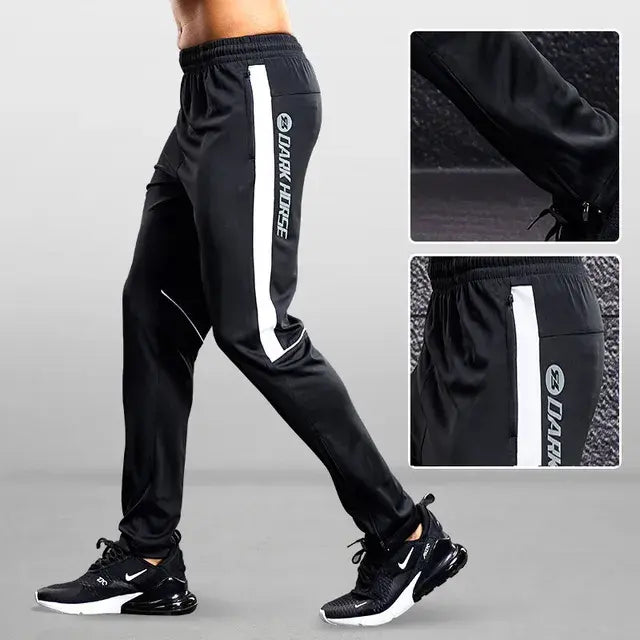Men Sport Pants With Zipper Pockets