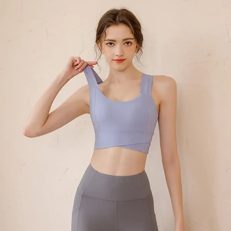 Yoga Clothes Vest Training Bra Outside Wear Fitness Top