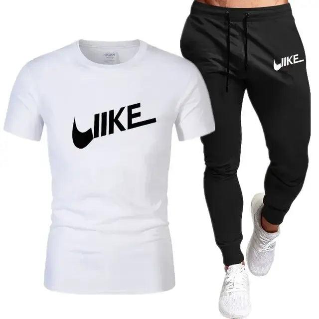 Men's Shirt Tracksuit Two Pieces sportwear Sets
