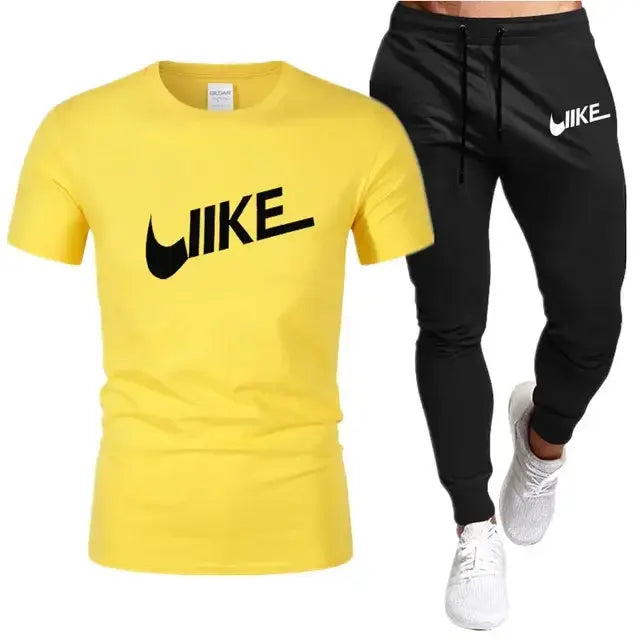 Men's Shirt Tracksuit Two Pieces sportwear Sets