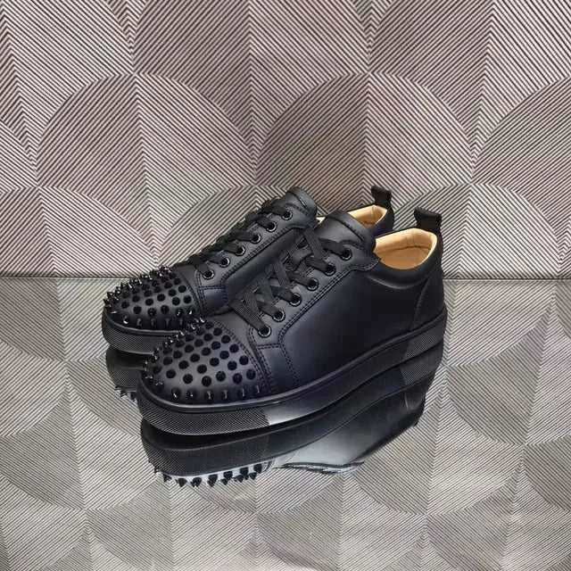 High Top Luxury Leather Shoes Sneakers