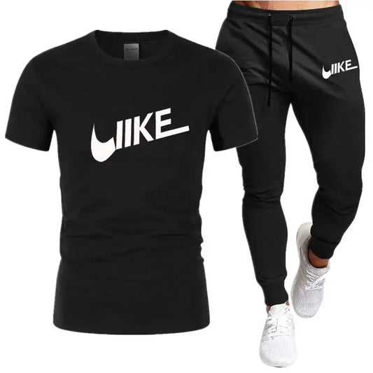 Men's Shirt Tracksuit Two Pieces sportwear Sets