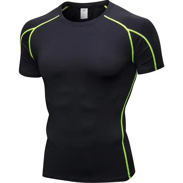 Elastic Men's Sport Running Shirt Fitness