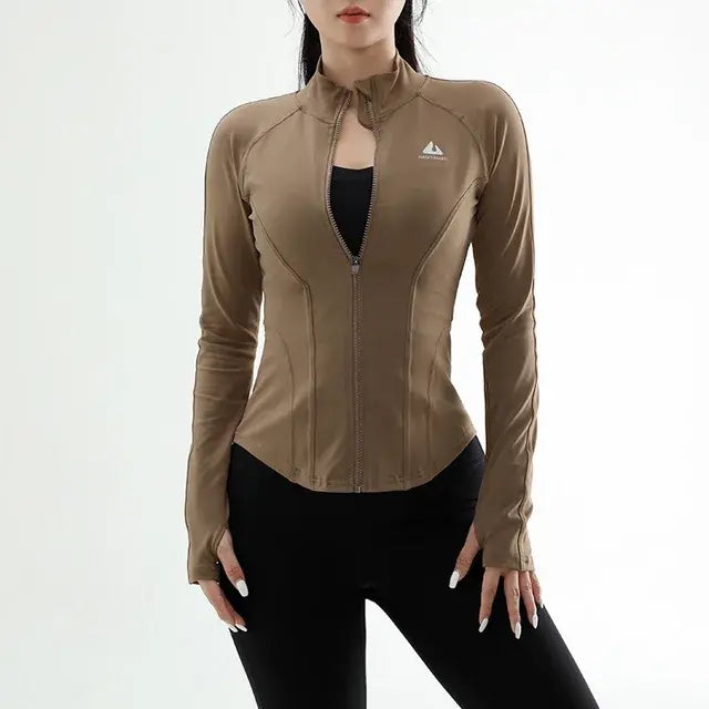 Women Clothes Gym Long Sleeve Sports Jacket