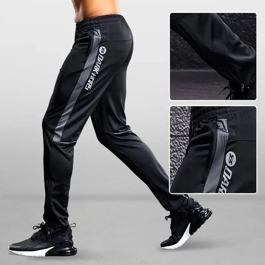 Men Sport Pants With Zipper Pockets