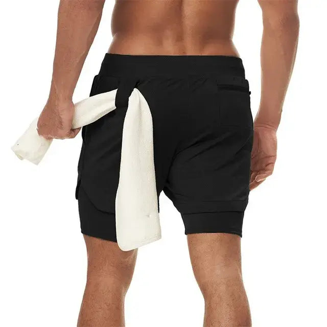 Camo Running Shorts Men Gym Sports Shorts