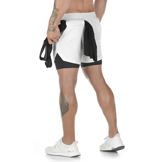 Camo Running Shorts Men Gym Sports Shorts